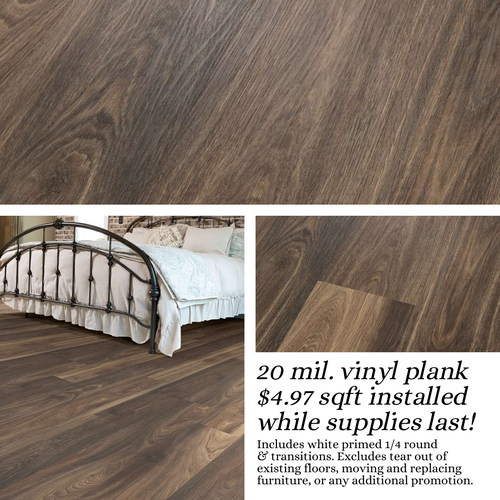 Vinyl plank special at Shunnarah Flooring