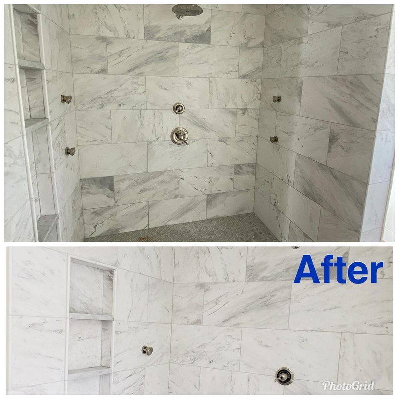 Shower Transformation with Homewood Carpet and Flooring in Green Springs Hwy