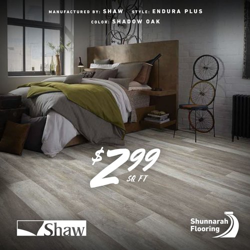 Luxury Vinyl Sale - Shaw Endura Plus - Shadow Oak