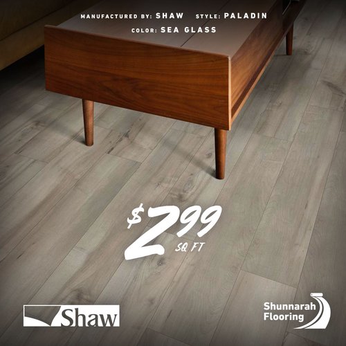 Luxury Vinyl Sale - Shaw Paladin Plus - Sea Glass
