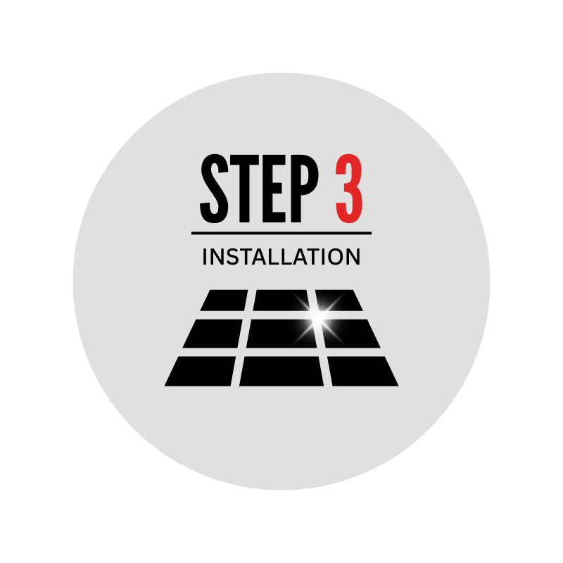 step 3 - we install your dream floors