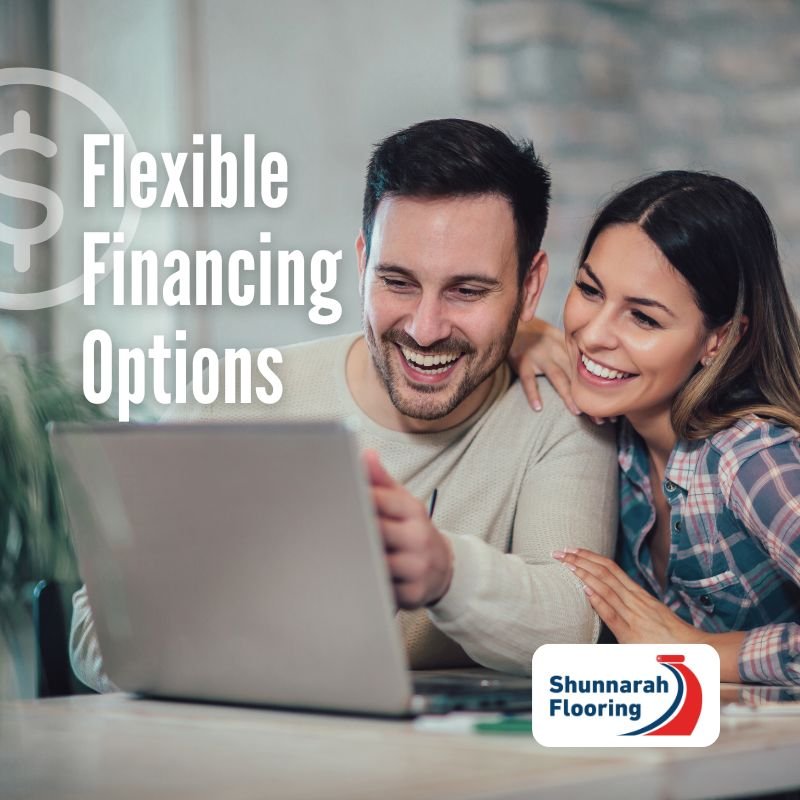 flexiible financing options at Shunnarah Flooring