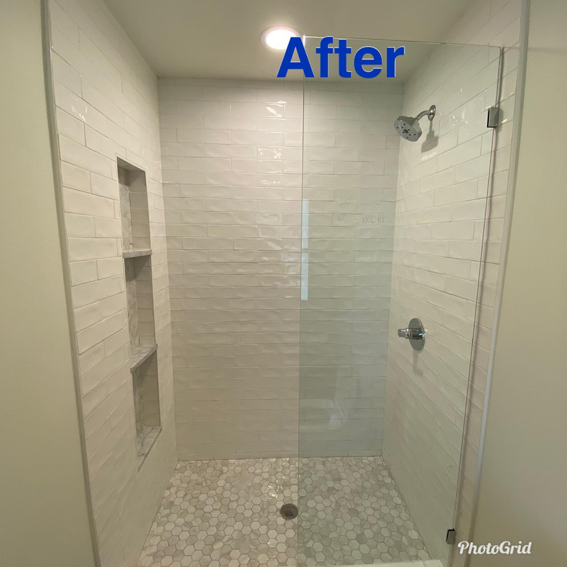 Shower Renovation - Homewood Carpet and Flooring in Green Springs Hwy