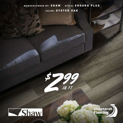 Luxury Vinyl Sale - Shaw Endura Plus - Oyster Oak