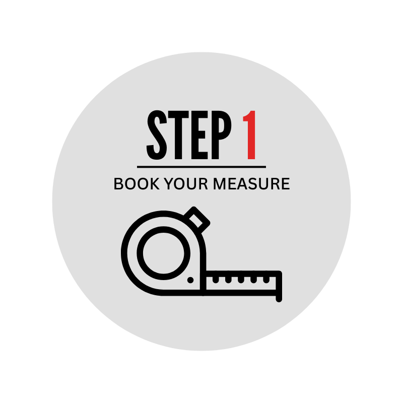 step 1 - we measure your space